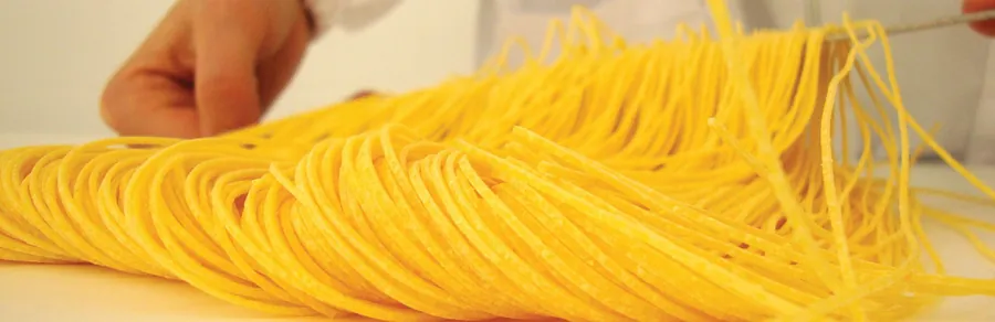 Pasta all’uovo stesa a mano