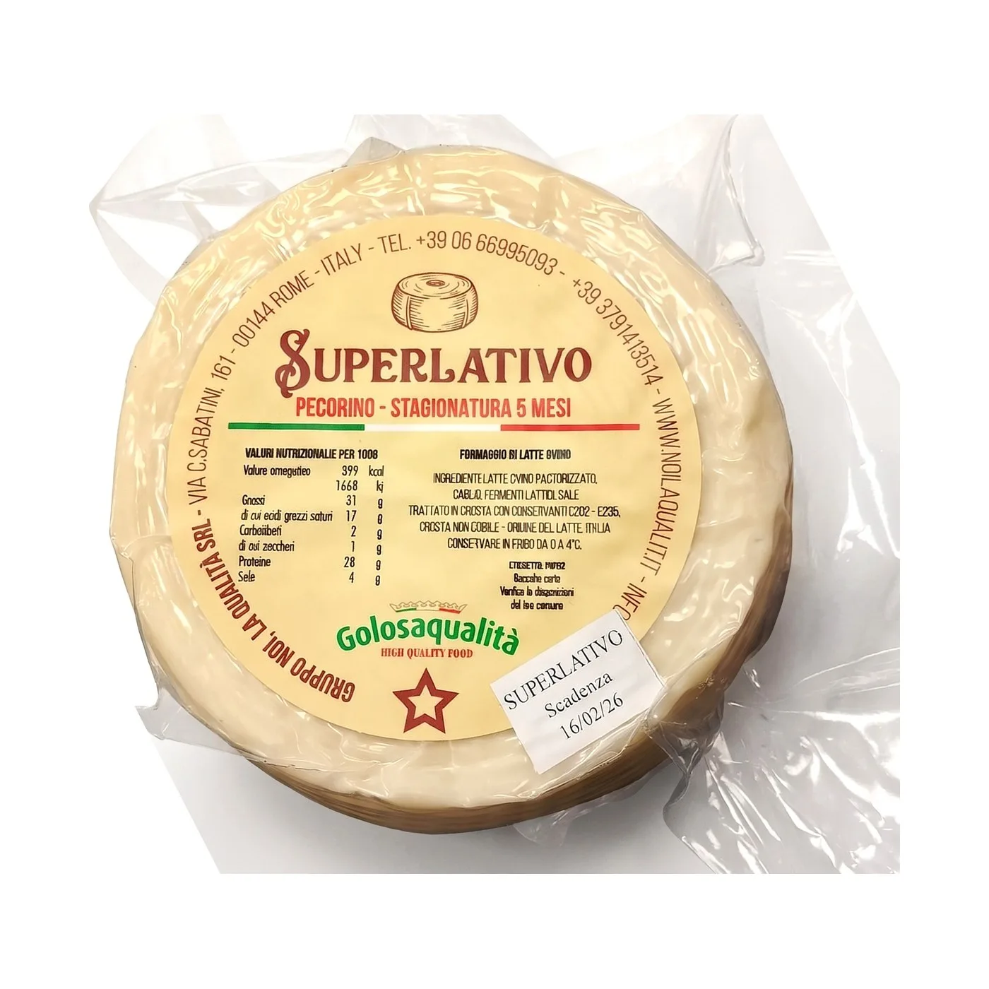 Caciotta di pecora Superlativo